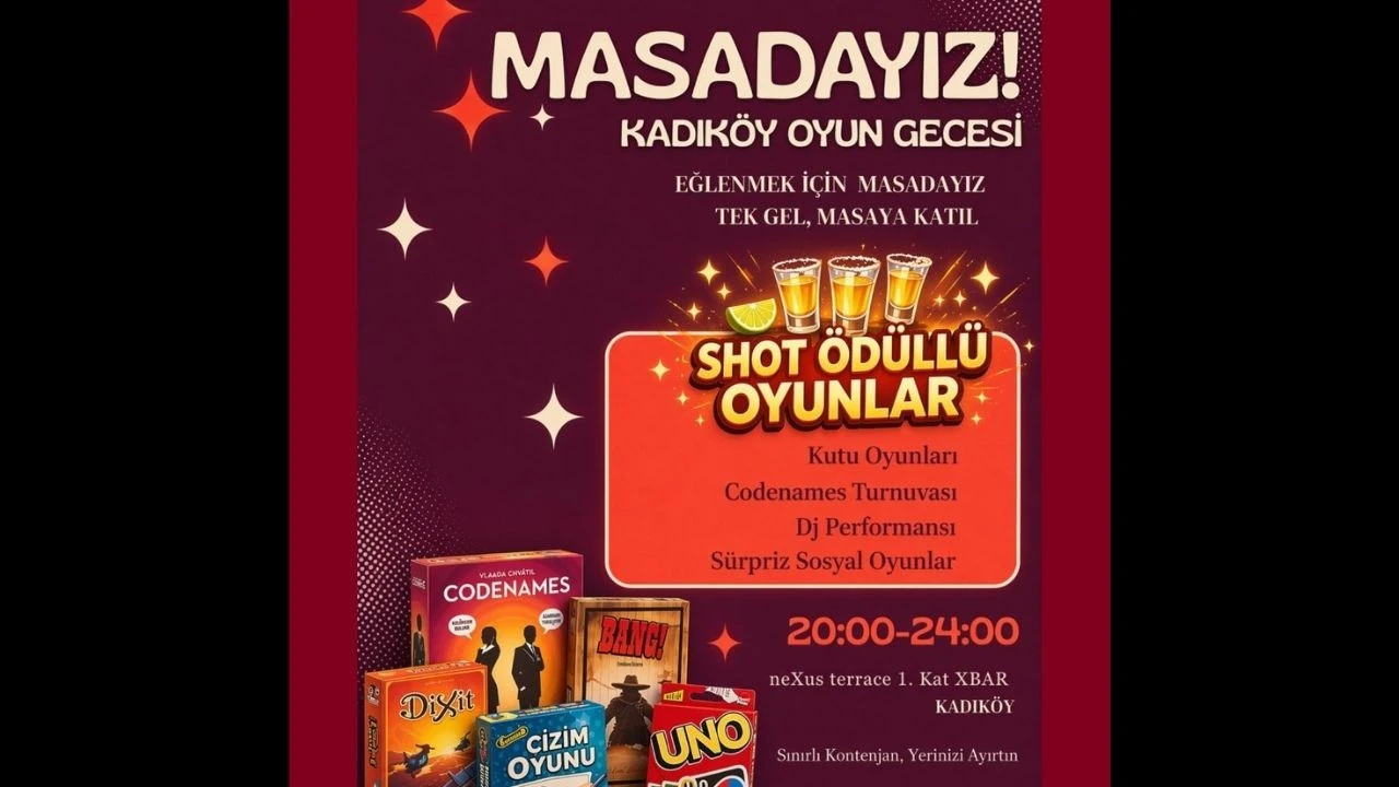 MASADAYIZ! KADIKÖY OYUN GECESİ - 25 Nisan 2026