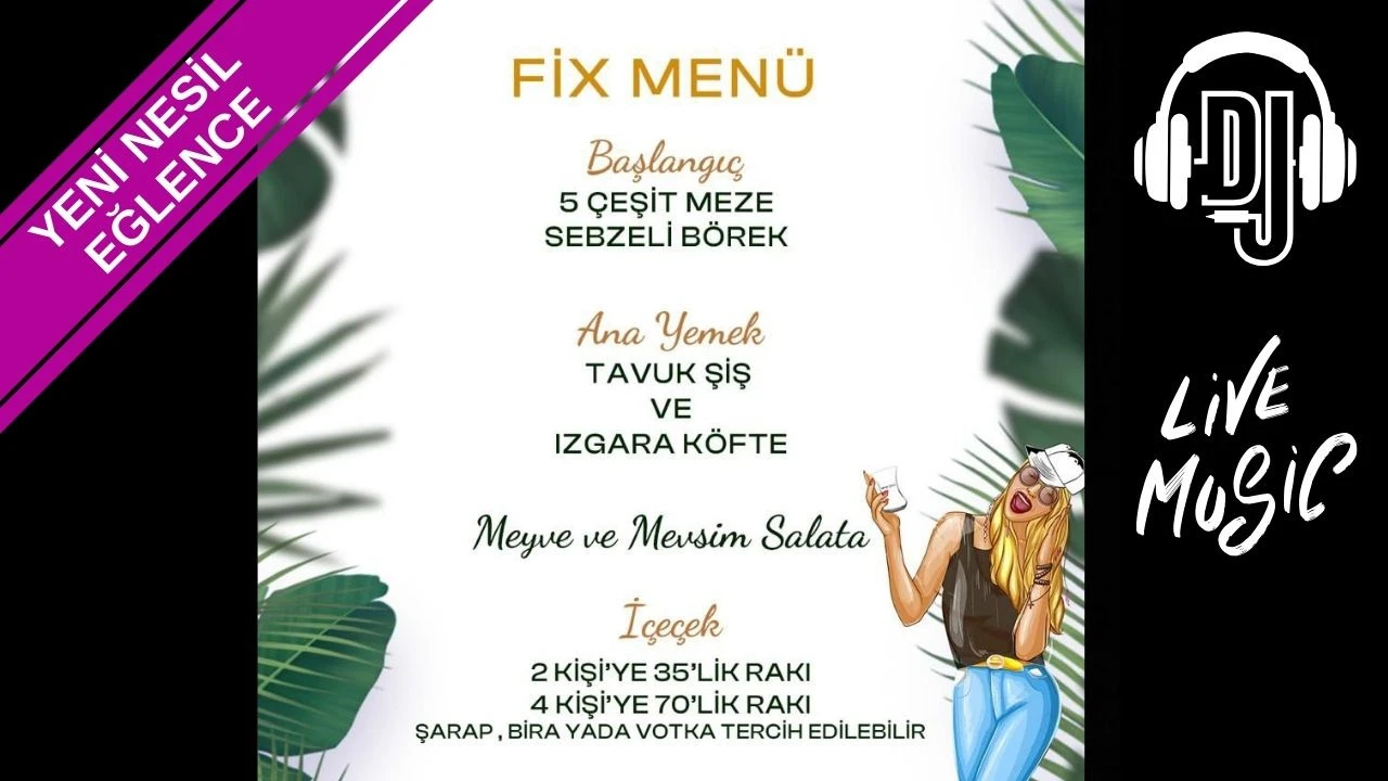 DERTLER DERYA FİX MENÜ - 4 Ocak Cumartesi